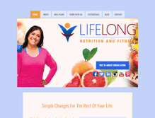 Tablet Screenshot of lifelongnutritionandfitness.com